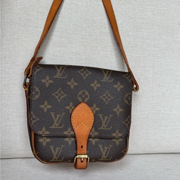 Louis Vuitton Cartouchiere PM Small Vintage Monogram Crossbody Bag Purse - Picture 3 of 15